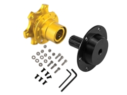 Adaptador universal dorado para buje de volante de coche, adaptador de liberación rápida para carreras, kit de ajuste rápido Hengjian