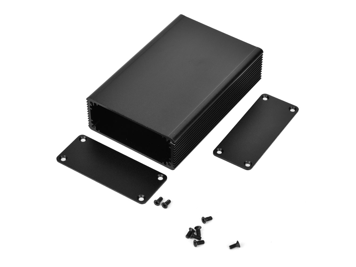 2026-caja De Aluminio Para Proyectos Electrónicos Estuche Pcb Instrumento 27x66x100mm Negro