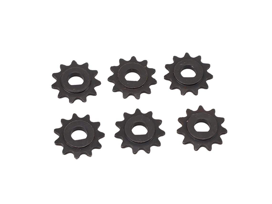 2026-6pcs Piñón Motor 25h 11d Acero Patinete Eléctrico My1020 Rueda Cadena Agujero D Montaje