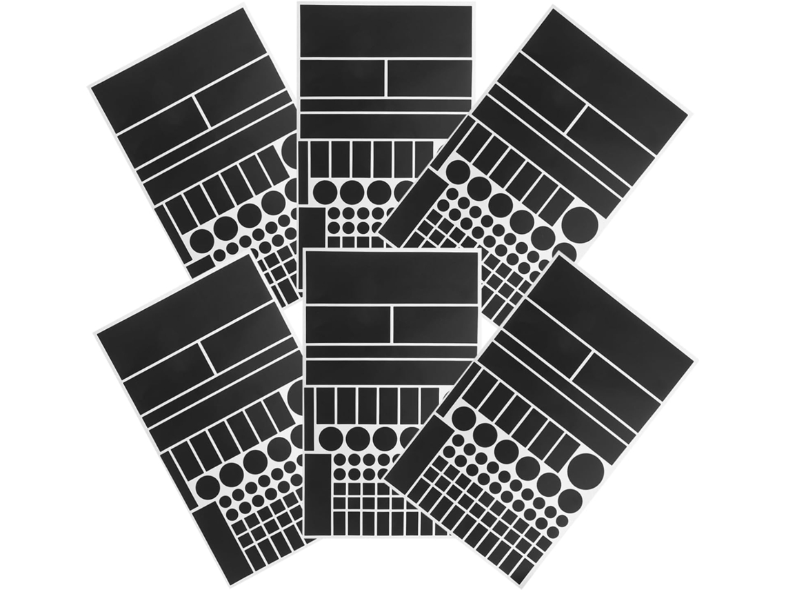 Juego de 6 pegatinas autoadhesivas negras para reducir la intensidad de la luz LED en dispositivos El Gokoco