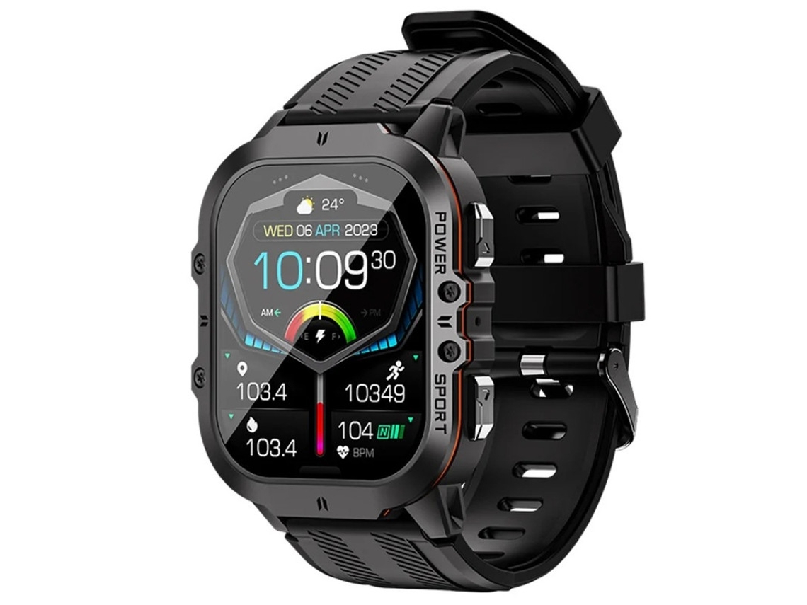 Smartwatch con llamadas Bluetooth, asistente de voz, monitorización de la salud femenina y modos multideporte, Orange Bestvite