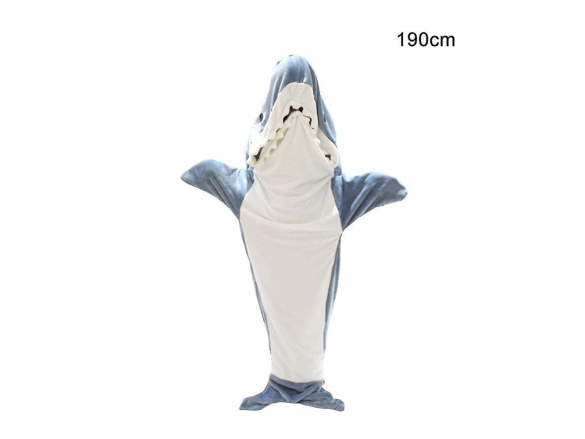 2026-manta Capucha Tiburón Adulto - Pijama Tiburón Manta Usable Suave Felpa Flannel - Saco De Dormir Tiburón