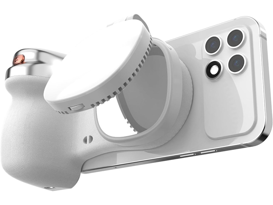 Soporte para celular con luz para selfies y disparador remoto, con cable, batería de 55 mAh, llamadas, zoom, alcance de 0-10 m. SFUSHOS