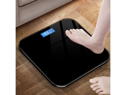 Báscula Inteligente - Mediciones Precisas, Duradera, Báscula De Peso Y Grasa, Báscula De Baño Digital, Recargable - Negro Puro