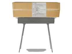 Parrilla portátil para barbacoa, amplia zona de cocina, construcción duradera, color gris claro (OEM)