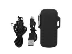 Encendedor Electrónico Usb Portátil Negro Con Doble Arco, Resistente Al Viento Y Al Agua, Para Hombres - Resistente Al Viento Y Al Agua