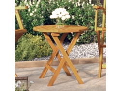 Mesa de bistró de madera maciza de acacia de Ø46 x 47 cm, DKD HOME DECOR