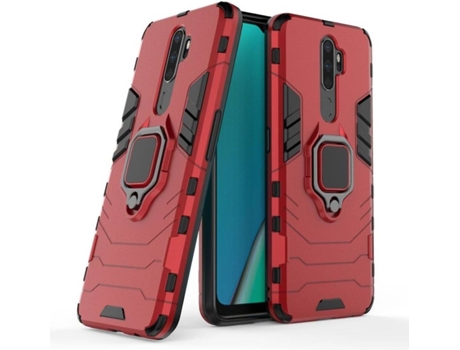 Carcasa Oppo A9 2020 HFS-HOUSE Kickstand Rojo