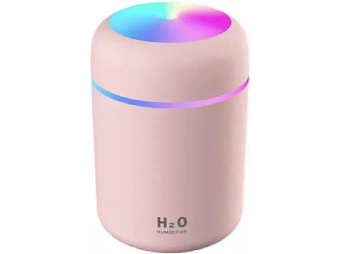 Difusor De Aromas De 300 Ml Con Luz Ambiental Y Luz Nocturna - Rosa