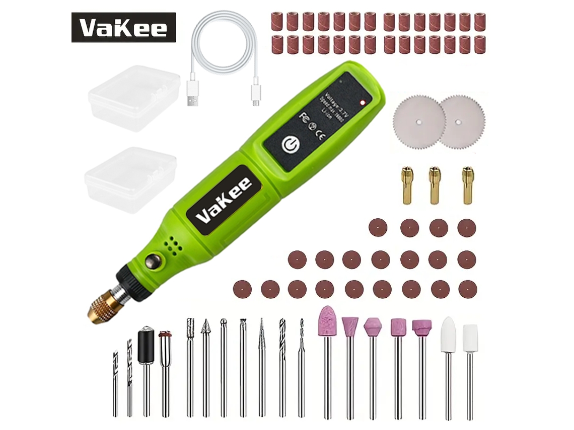 (verde 3) Mini Taladro Recargable Por Usb, Herramienta Rotativa, Mini Pulidora