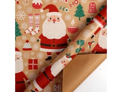 Papel de regalo navideño Eifson, hoja de papel kraft para envolver regalos de Navidad, 43 cm x 3 m (04)