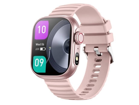 Reloj inteligente de pantalla grande de alta definición de 2,01 pulgadas Detección de frecuencia cardíaca las 24 horas Rosa VEANXIN