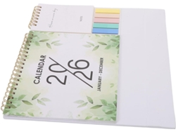 Agenda De Escritorio Plegable Para El Hogar, La Oficina O La Escuela. Agenda Diaria Compacta.