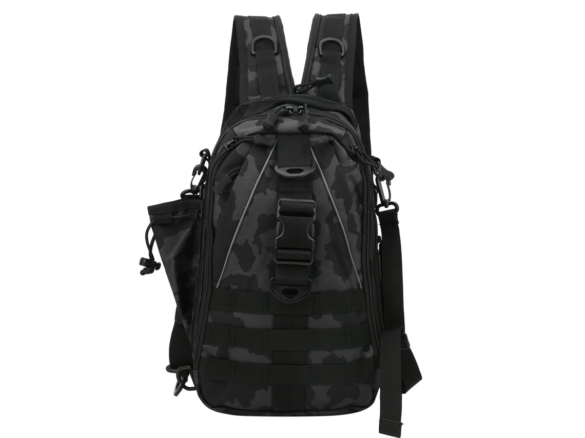 2026rebe-mochila Mochilón Bolsa Messenger Bolsa De Pesca Montaña Outdoor Lure Bag Camuflaje Negro