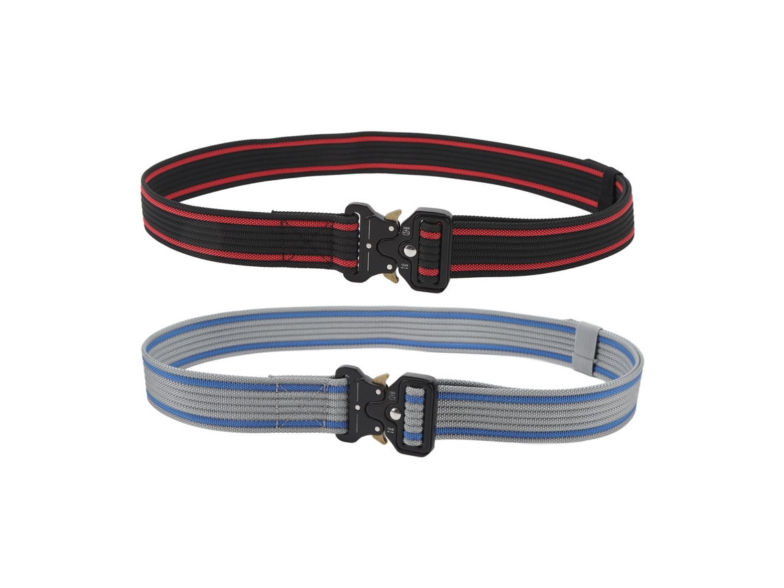 2 Cinturones De Estilo Militar Con Hebillas Metálicas De Liberación Rápida Para Entrenamiento Y Caza Al Aire Libre.