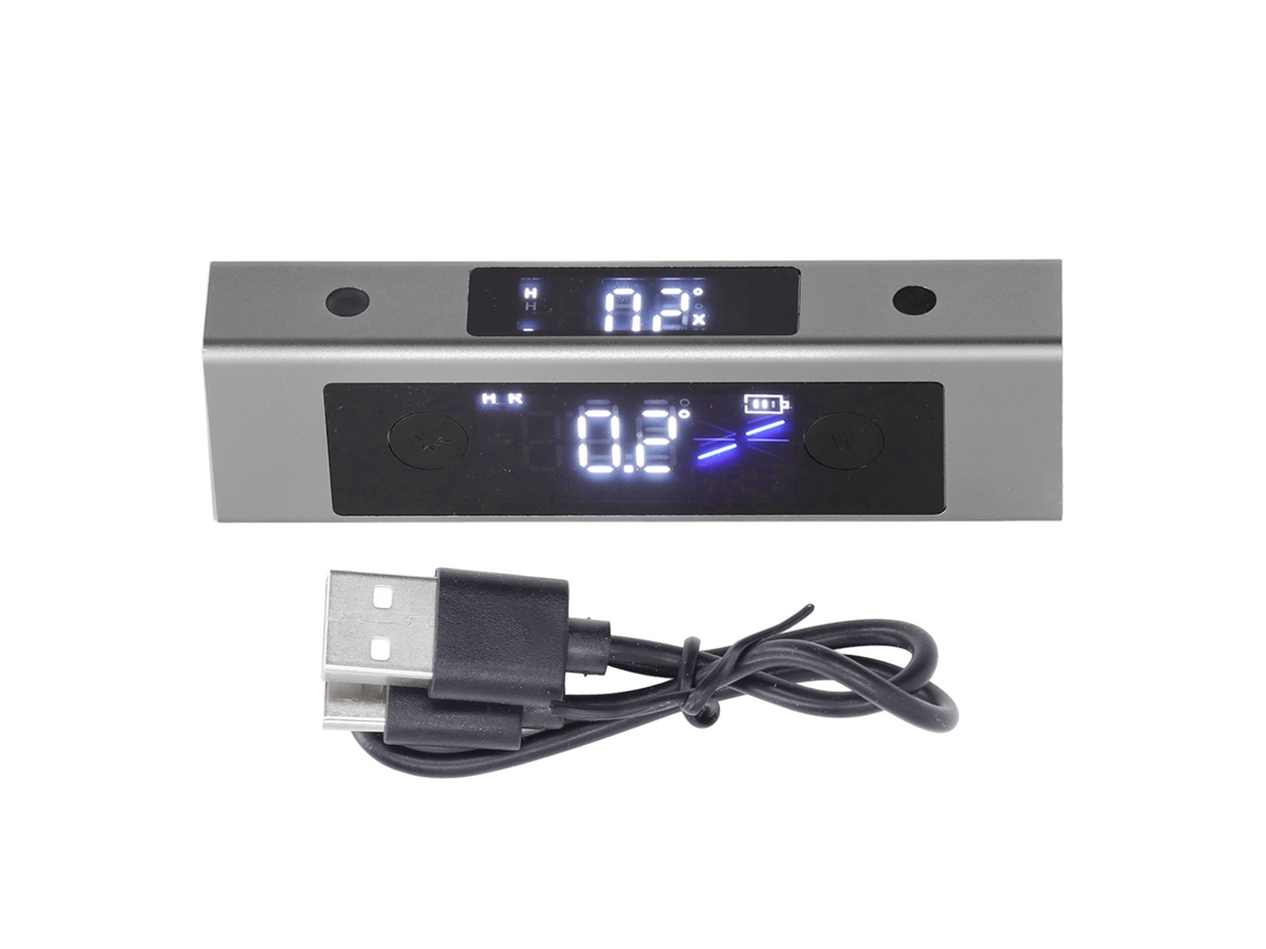 Transportador De Ángulos Láser Con Pantalla Led Digital: Herramienta De Medición Para Trabajos.