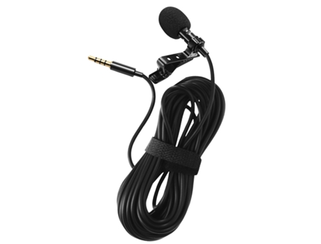 Micro Jack Tie 3.5Mm Cable Omnidireccional 6 Metros PULUZ (Negro)