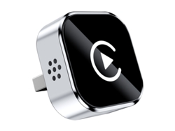 Adaptador Inalámbrico Carplay, Plug Play, Compatible Con Apple Ios 10+ Y Vehículos Con Carplay Con Cable (plateado) Chrui