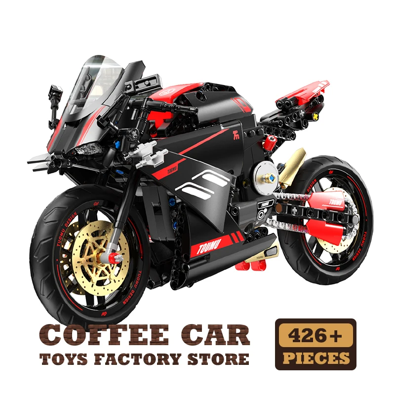 Bloques de construcción de motocicletas - Bloques de construcción MOC - Kits de modelos 3D - Juguetes educativos - Regalos - Decoración del hogar