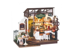 Maqueta Cafetería En Miniatura Diy Premium 3d Dg162 Robotime Madnesstoysmás De 8 Años