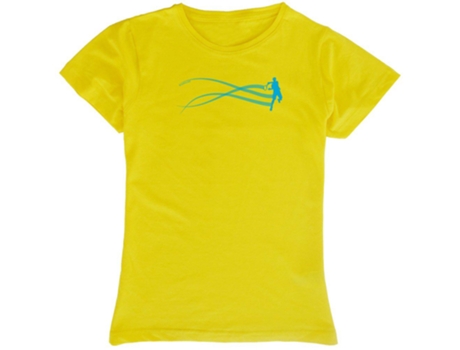 Camiseta de Mujer para Tenis KRUSKIS Estella Tenis Amarillo (L)