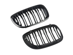 Rejilla del radiador, acabado negro brillante, compatible con vehículos de lujo E46, como se muestra (OEM)