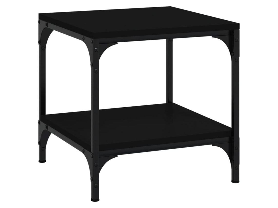 Maison Exclusive - Mesa Auxiliar De Madera Contrachapada Negro 40x40x40 Cm