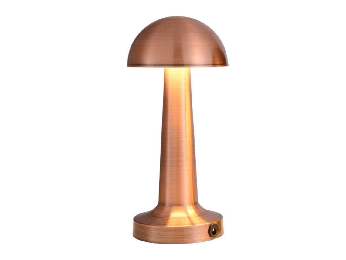 Lámpara De Mesa Led Inalámbrica Recargable Por Usb Con Control Táctil Ajustable Para Dormitorios Y Lectura - Oro Rosa