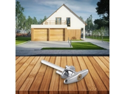 Cerradura De Puerta Garaje Aleación 10,5 Cm 2 L, Duradero, Resistente, Corrosión, Llave, Aleación De Zinc