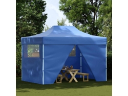 Carpa Pleglable Pop-up Con 4 Paredes 3x4,5 M Azul