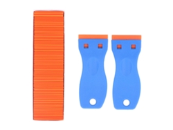 Kit De Herramientas De Raspado De 102 Piezas Con Doble Hoja De Acero Inoxidable Para Eliminar Pegamento, Adhesivos Y Residuos.