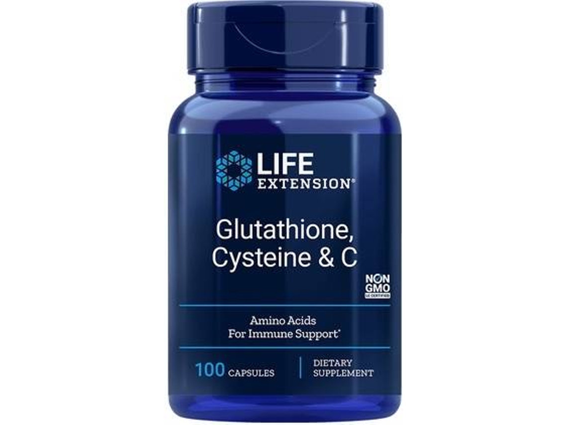 Complemento Alimentar LIFE EXTENSION Glutationa Cisteína E C (100 cápsulas)