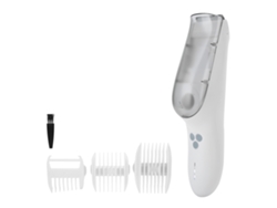 Tijeras Eléctricas Para Bebé Con Peines Guía, Contenedor Para El Cabello, Diseño Antichoque, Lavables (ipx7), Batería De Litio De 800 Mah, Color Blanco.