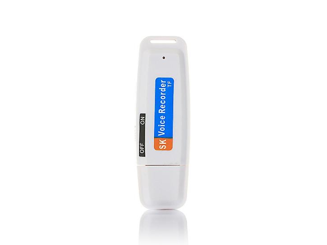 Memoria USB con reproductor de audio digital y grabadora de voz Yizhood (blanco)