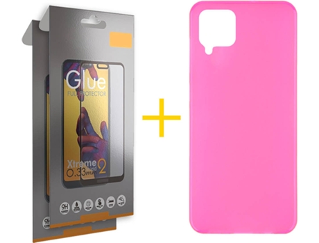 Carcasa + 2 Protectores de Pantalla para Huawei P40 Lite SKYHE Rosa