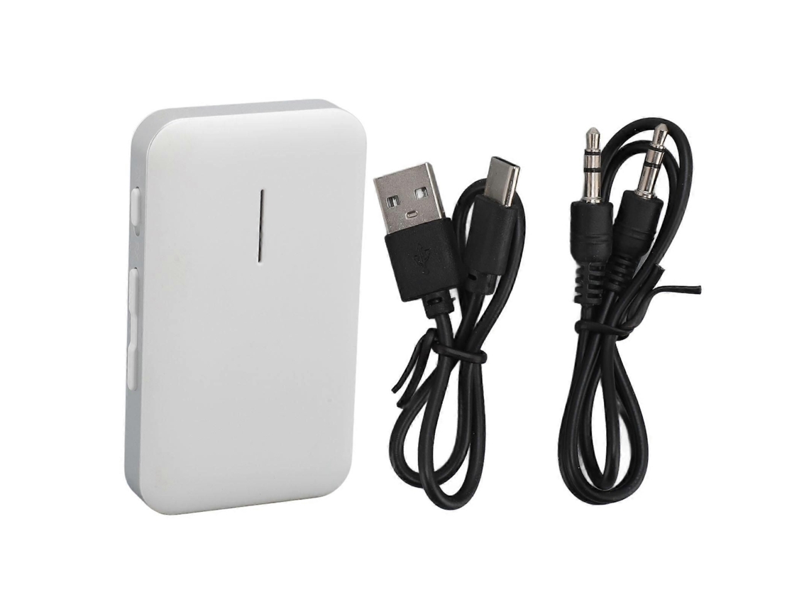 Transmisor y receptor Bluetooth 2 en 1 con entrada auxiliar de 3,5 mm, adaptador Bluetooth inalámbrico para coche y TV.