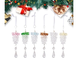 Adorno De Pi A Para Rbol Navidad Con Cord N Temporada Colgantes Decoraci Navide Acr Lico Pared Fiesta Repisa Chimenea