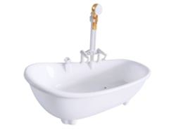 Rebe-miniatura De Bañera Eléctrica Para Casa De Muñecas 1/6 Mueble Baño Accesorios Juguete De Simulación Niños