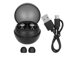 Auriculares Inalámbricos Bluetooth Con Sonido Estéreo 3d Portátiles Negros Bt-two Tws Earbuds