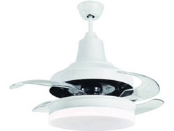 Ventilador de Techo CRISTALRECORD Bell Blanco (32.3 W - Diámetro 42.5 cm)