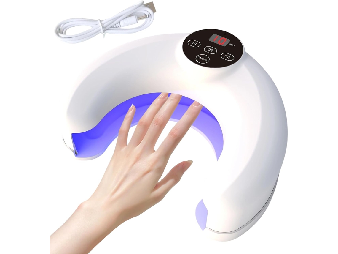Lámpara A Ongles Avec Lumière | Rechargeable Led Uv Y Capteur Intelligent, Séchoir Vernis Pour