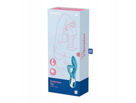 Estimulador SATISFYER Embrace Me Vibrador Rabbit Azul 1 Unidad