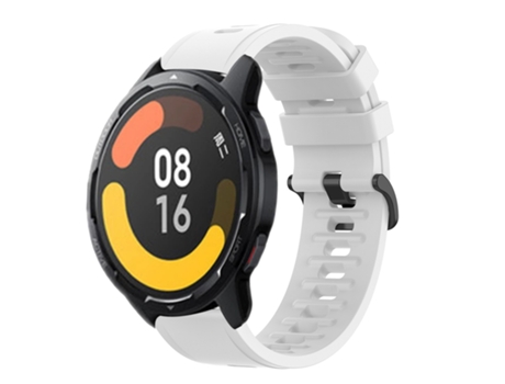 Correa de reloj inteligente para Xiaomi MI Watch S1 Pro 22 mm Correa de reloj de silicona suave de color sólido (blanco)