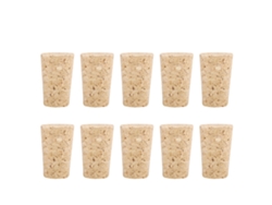 10 Tapones Cónicos De Corcho Natural Para Botellas De Vino/cerveza (20*15*35 Mm)