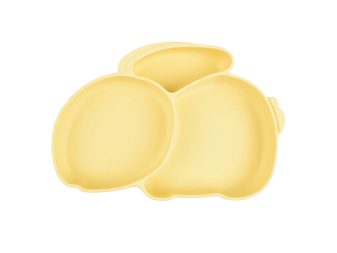 Platos para Bebé, Antideslizantes, Con Ventosas y Diseño de Conejo, Sin BPA MEOIRUERY