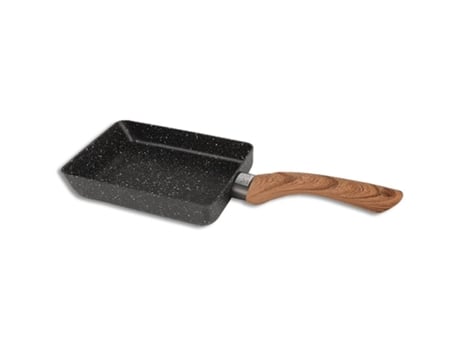 Sartén para Hamburguesas, 15 x 19 cm (Espesor Aumentado, Especial para Cocina a Gas), Regalo: Cepillo de Silicona