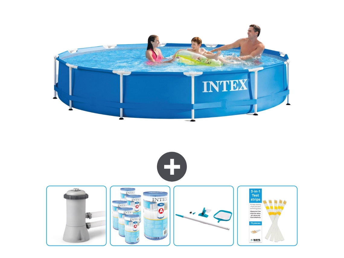 Piscina Tubular INTEX 28212GN-CB94 (6503 L - 366x76cm)