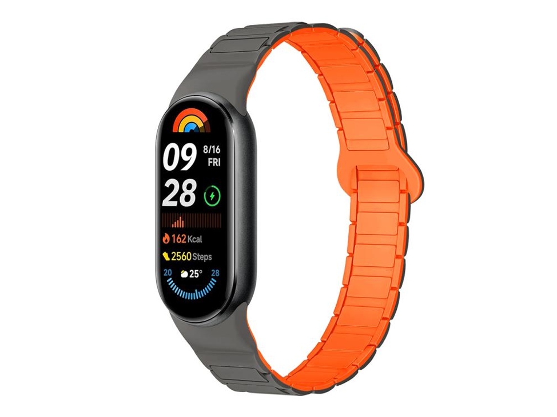 Pulsera para Xiaomi Smart Band 10/9/8 - Silicona Magnética - Con Tres Esferas