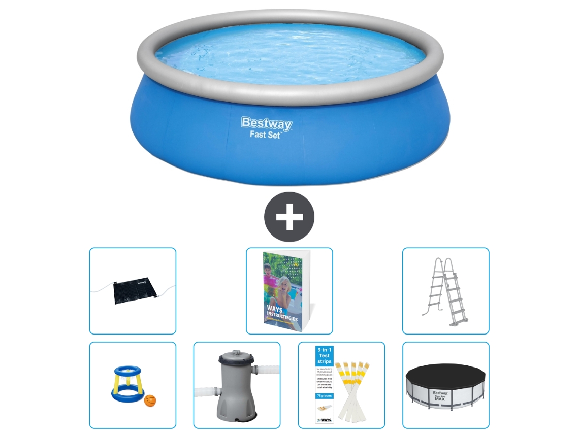 Bestway Piscina Bestway Fast Set Redonda - 457x122 Cm - 8-peças S385
