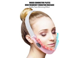 Dan26-masajeador Inteligente Eléctrico Para Moldeo Facial V-line Con Luz Roja Y Azul Aumenta Elasticidad Reduce Papada Blanco